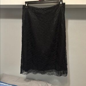Elegant Black Lace Skirt